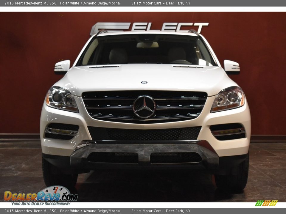 2015 Mercedes-Benz ML 350 Polar White / Almond Beige/Mocha Photo #2