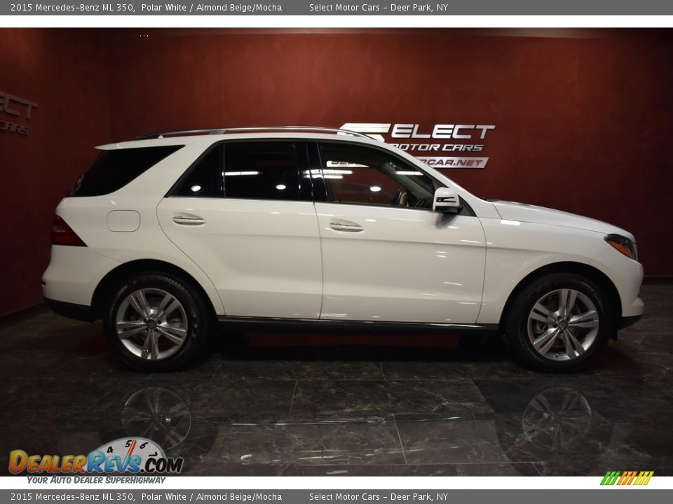 2015 Mercedes-Benz ML 350 Polar White / Almond Beige/Mocha Photo #4
