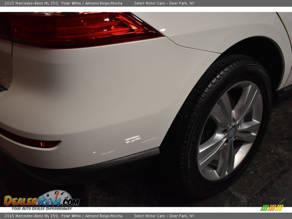 2015 Mercedes-Benz ML 350 Polar White / Almond Beige/Mocha Photo #5