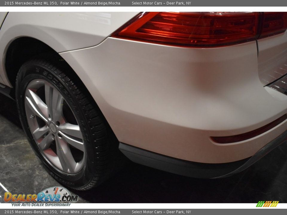 2015 Mercedes-Benz ML 350 Polar White / Almond Beige/Mocha Photo #6