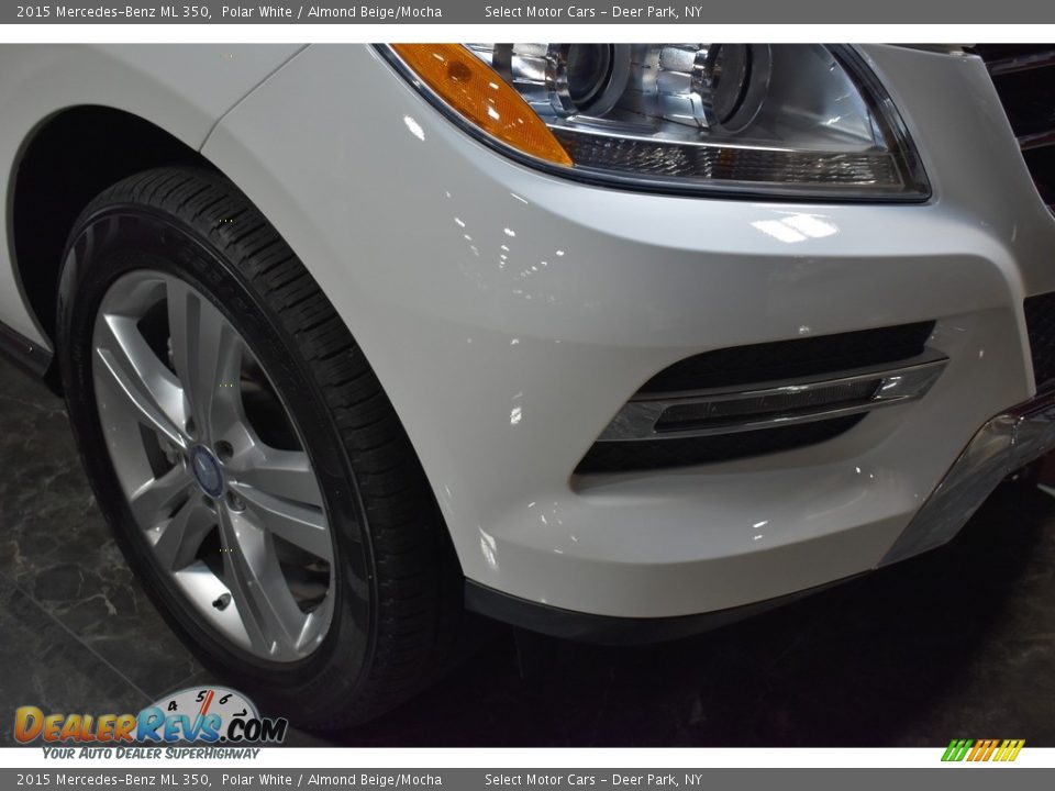 2015 Mercedes-Benz ML 350 Polar White / Almond Beige/Mocha Photo #7