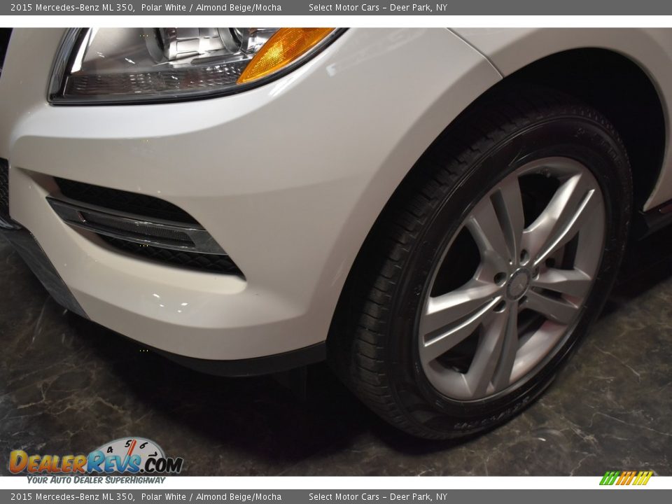 2015 Mercedes-Benz ML 350 Polar White / Almond Beige/Mocha Photo #8