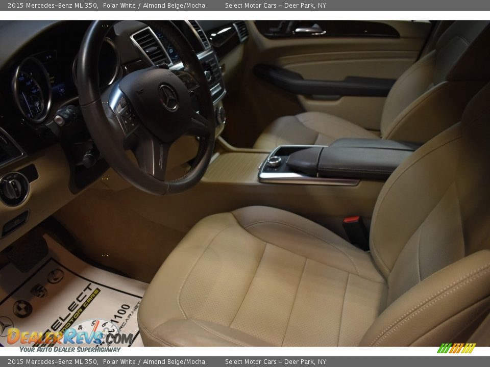 2015 Mercedes-Benz ML 350 Polar White / Almond Beige/Mocha Photo #10