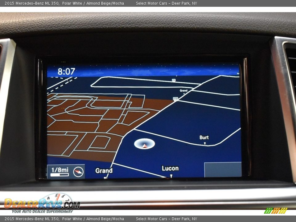 2015 Mercedes-Benz ML 350 Polar White / Almond Beige/Mocha Photo #12