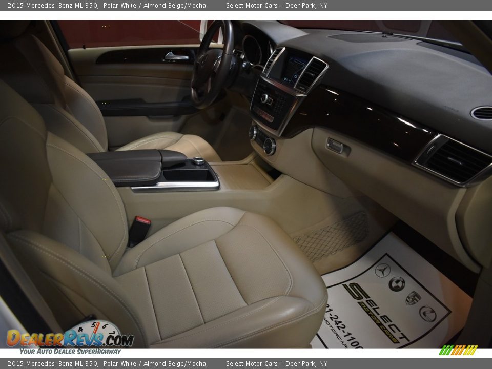 2015 Mercedes-Benz ML 350 Polar White / Almond Beige/Mocha Photo #14