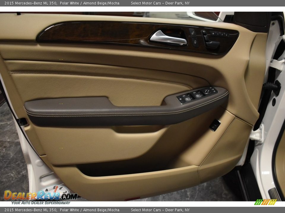 2015 Mercedes-Benz ML 350 Polar White / Almond Beige/Mocha Photo #17