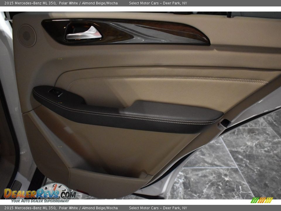 2015 Mercedes-Benz ML 350 Polar White / Almond Beige/Mocha Photo #19