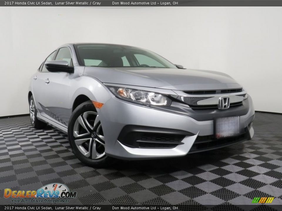 2017 Honda Civic LX Sedan Lunar Silver Metallic / Gray Photo #1
