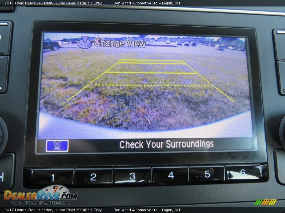 2017 Honda Civic LX Sedan Lunar Silver Metallic / Gray Photo #2