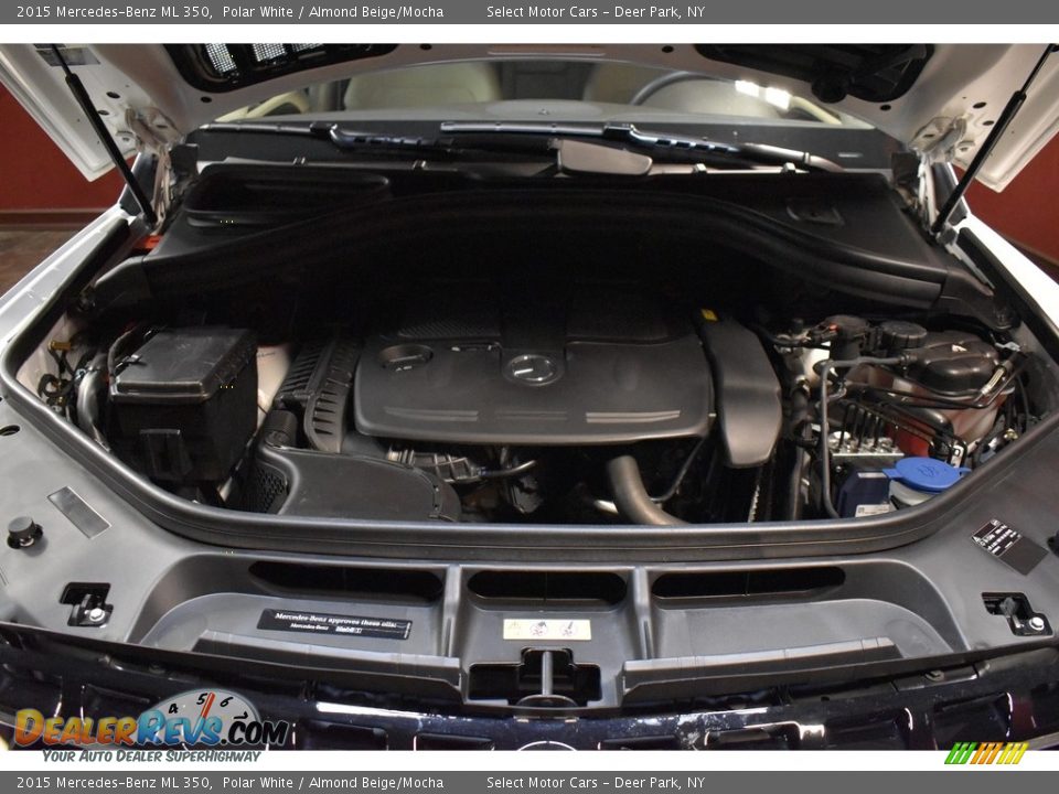 2015 Mercedes-Benz ML 350 Polar White / Almond Beige/Mocha Photo #21