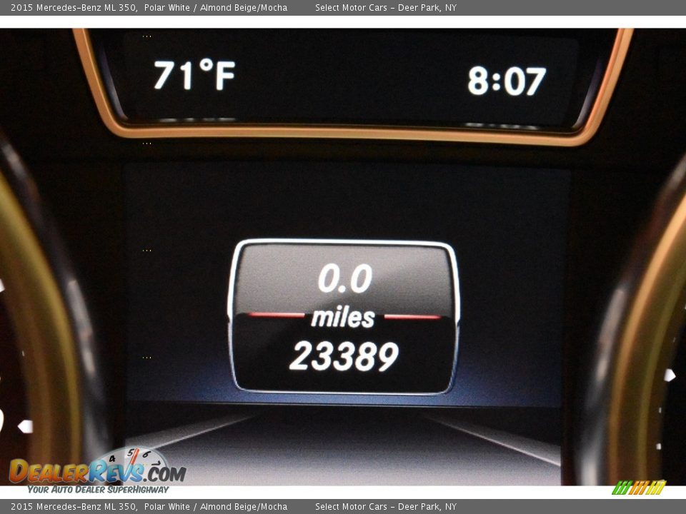 2015 Mercedes-Benz ML 350 Polar White / Almond Beige/Mocha Photo #22