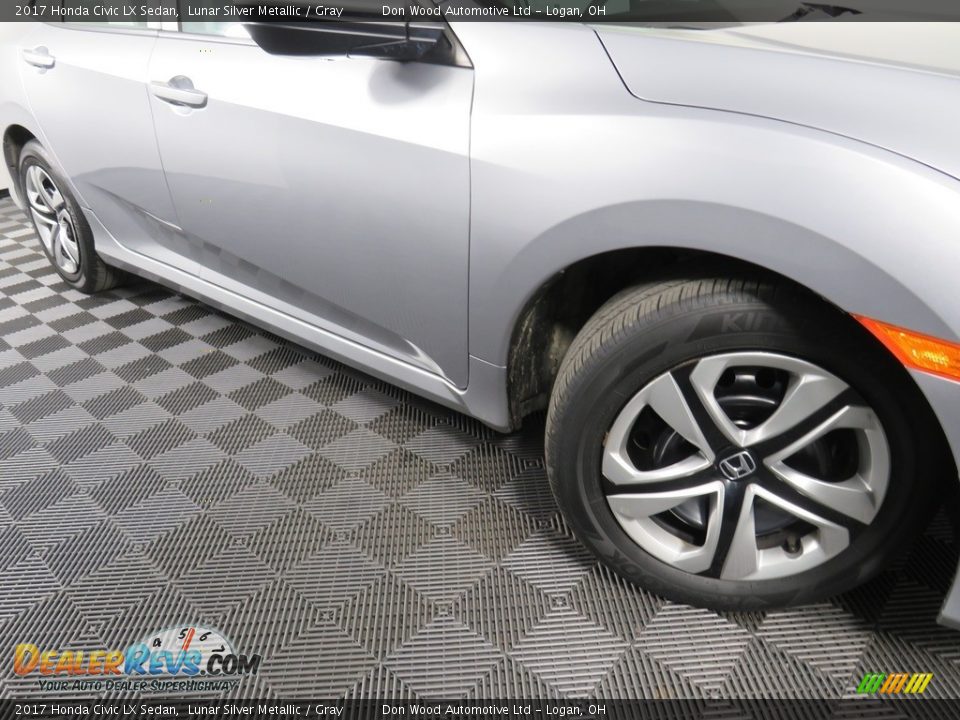 2017 Honda Civic LX Sedan Lunar Silver Metallic / Gray Photo #4