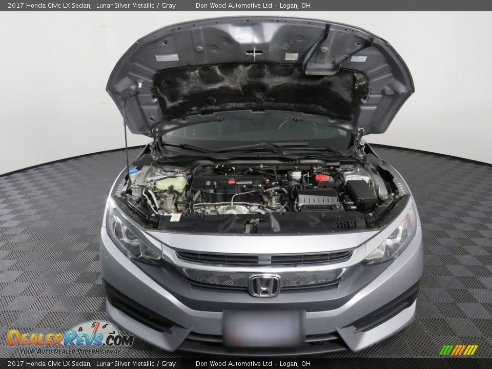 2017 Honda Civic LX Sedan Lunar Silver Metallic / Gray Photo #6