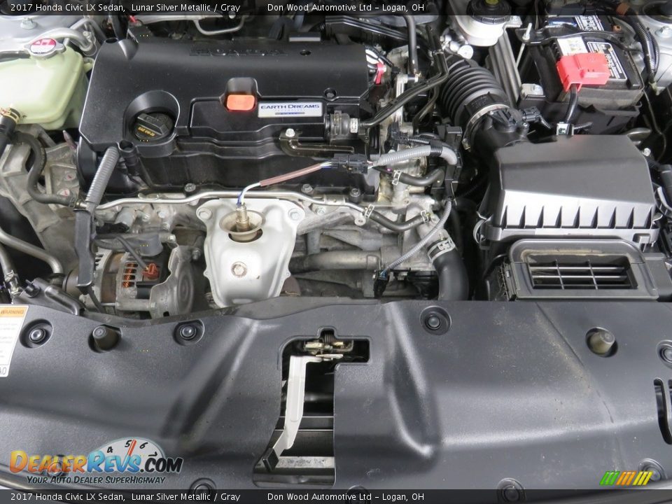 2017 Honda Civic LX Sedan Lunar Silver Metallic / Gray Photo #7