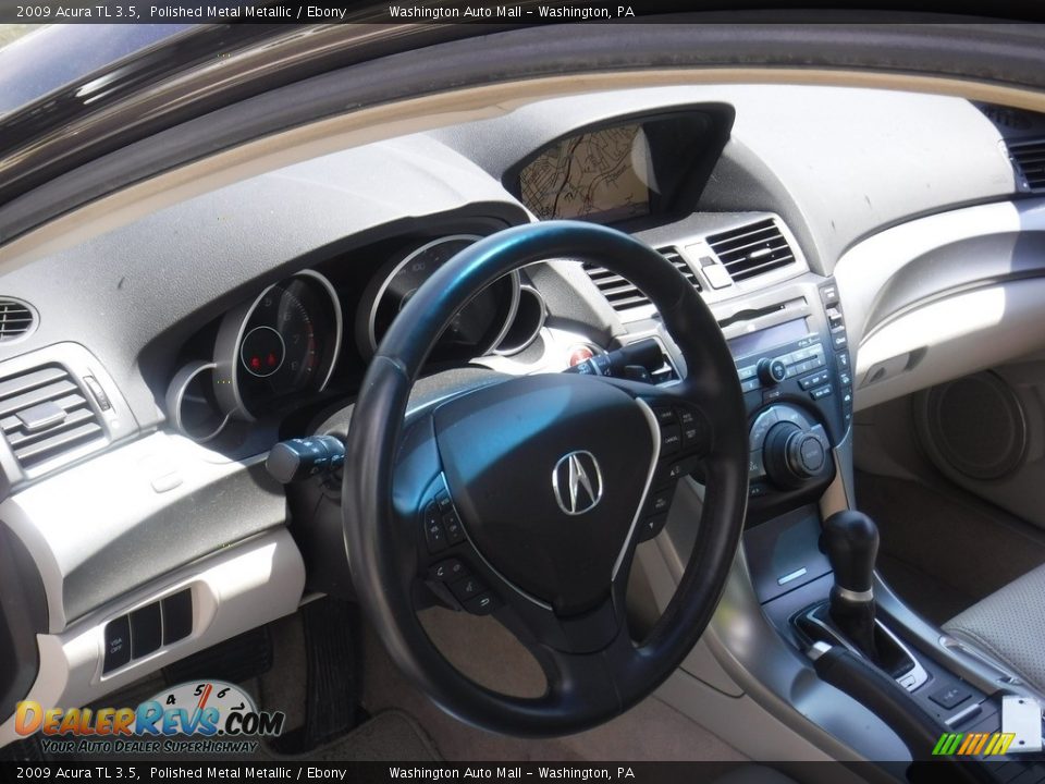 2009 Acura TL 3.5 Polished Metal Metallic / Ebony Photo #11