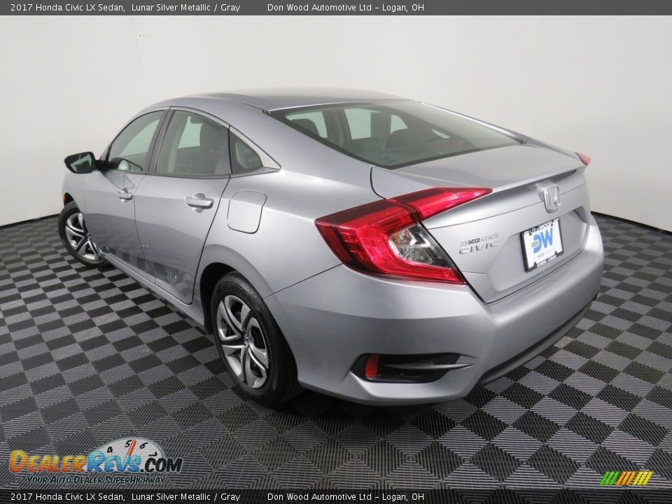 2017 Honda Civic LX Sedan Lunar Silver Metallic / Gray Photo #11
