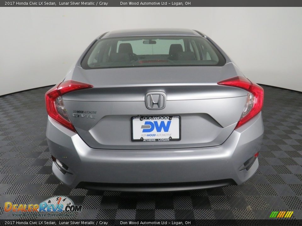 2017 Honda Civic LX Sedan Lunar Silver Metallic / Gray Photo #12