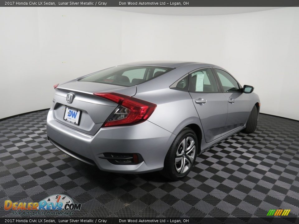 2017 Honda Civic LX Sedan Lunar Silver Metallic / Gray Photo #15
