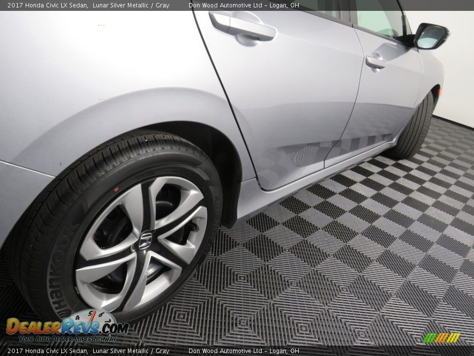 2017 Honda Civic LX Sedan Lunar Silver Metallic / Gray Photo #16