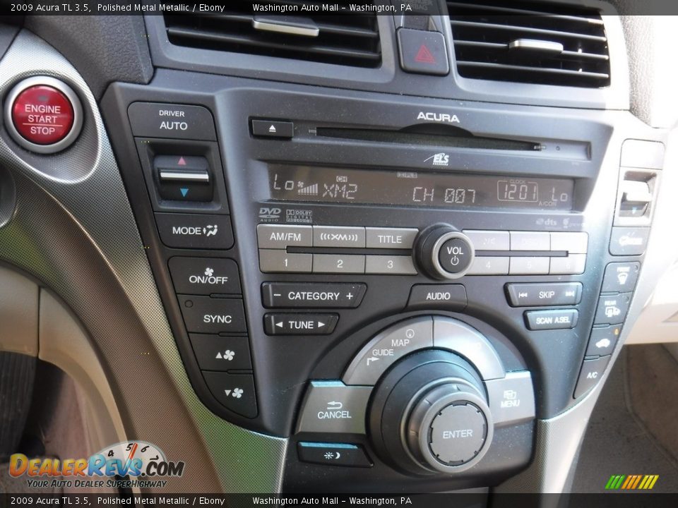 2009 Acura TL 3.5 Polished Metal Metallic / Ebony Photo #18