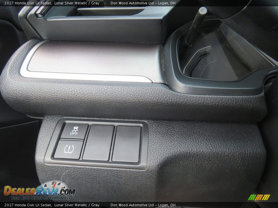2017 Honda Civic LX Sedan Lunar Silver Metallic / Gray Photo #18