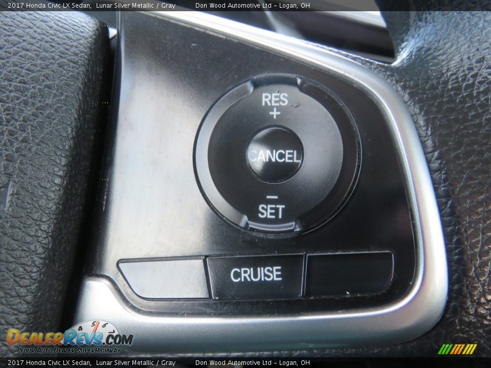 2017 Honda Civic LX Sedan Lunar Silver Metallic / Gray Photo #23