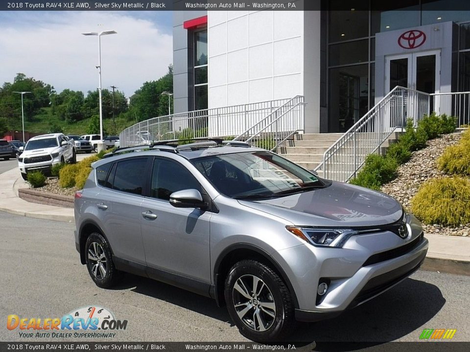 2018 Toyota RAV4 XLE AWD Silver Sky Metallic / Black Photo #1