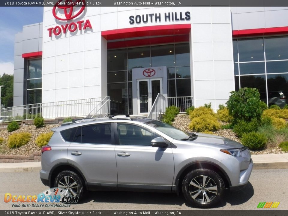 2018 Toyota RAV4 XLE AWD Silver Sky Metallic / Black Photo #2