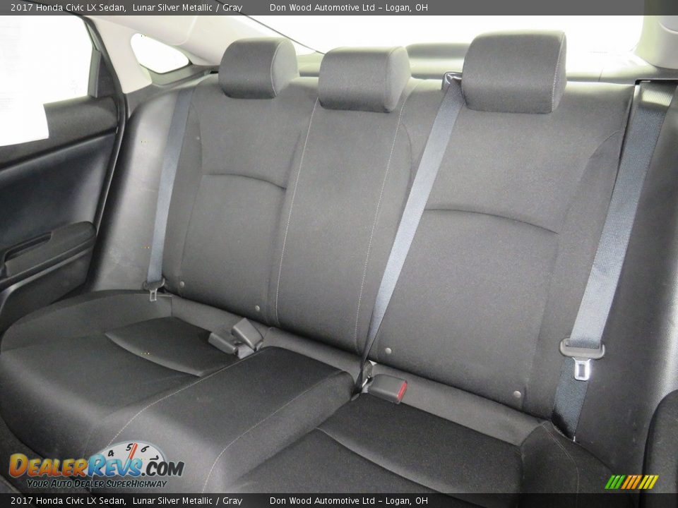 2017 Honda Civic LX Sedan Lunar Silver Metallic / Gray Photo #29