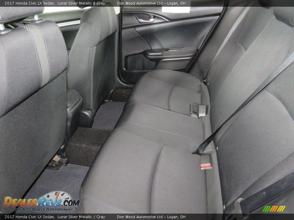 2017 Honda Civic LX Sedan Lunar Silver Metallic / Gray Photo #31