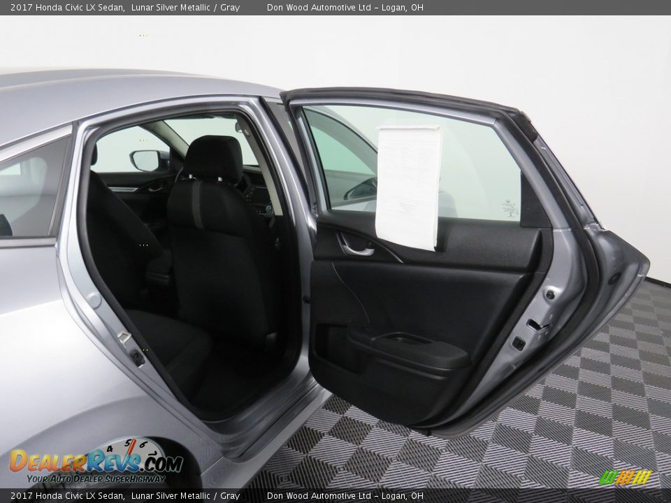 2017 Honda Civic LX Sedan Lunar Silver Metallic / Gray Photo #33