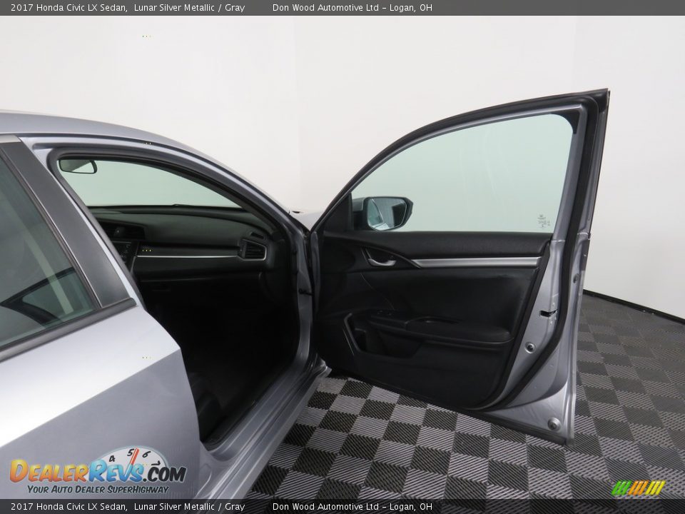 2017 Honda Civic LX Sedan Lunar Silver Metallic / Gray Photo #35