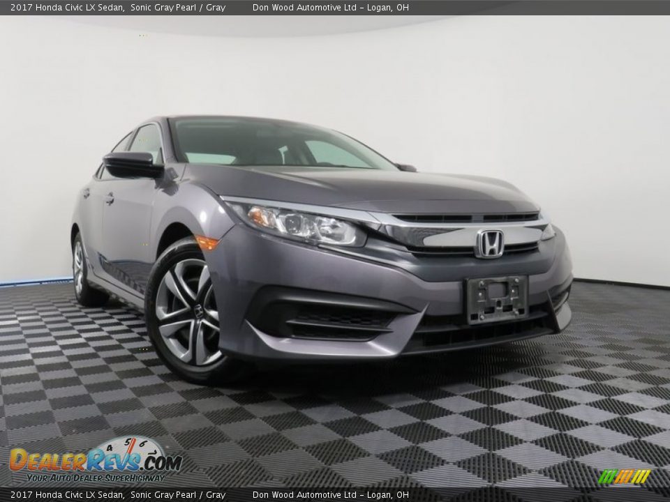 2017 Honda Civic LX Sedan Sonic Gray Pearl / Gray Photo #1
