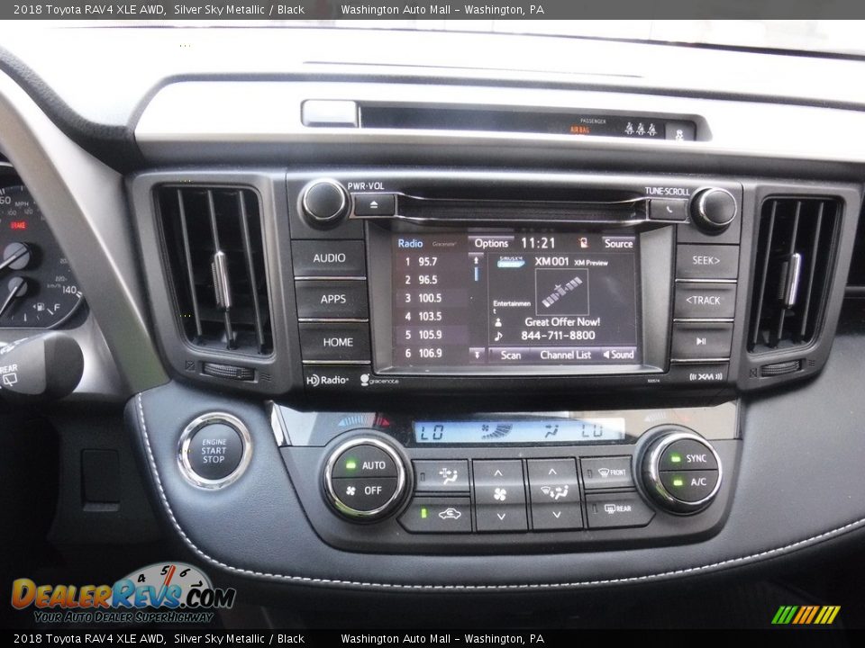 2018 Toyota RAV4 XLE AWD Silver Sky Metallic / Black Photo #18