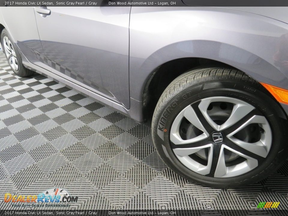 2017 Honda Civic LX Sedan Sonic Gray Pearl / Gray Photo #4