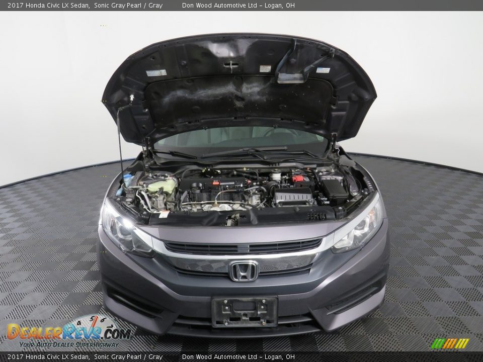 2017 Honda Civic LX Sedan Sonic Gray Pearl / Gray Photo #6