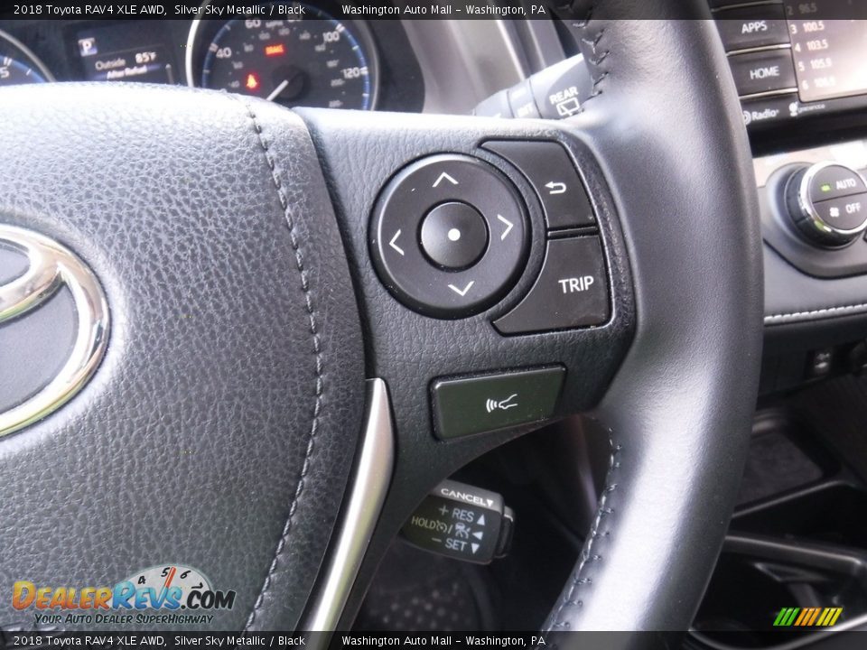 2018 Toyota RAV4 XLE AWD Silver Sky Metallic / Black Photo #23