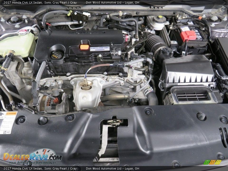 2017 Honda Civic LX Sedan Sonic Gray Pearl / Gray Photo #7