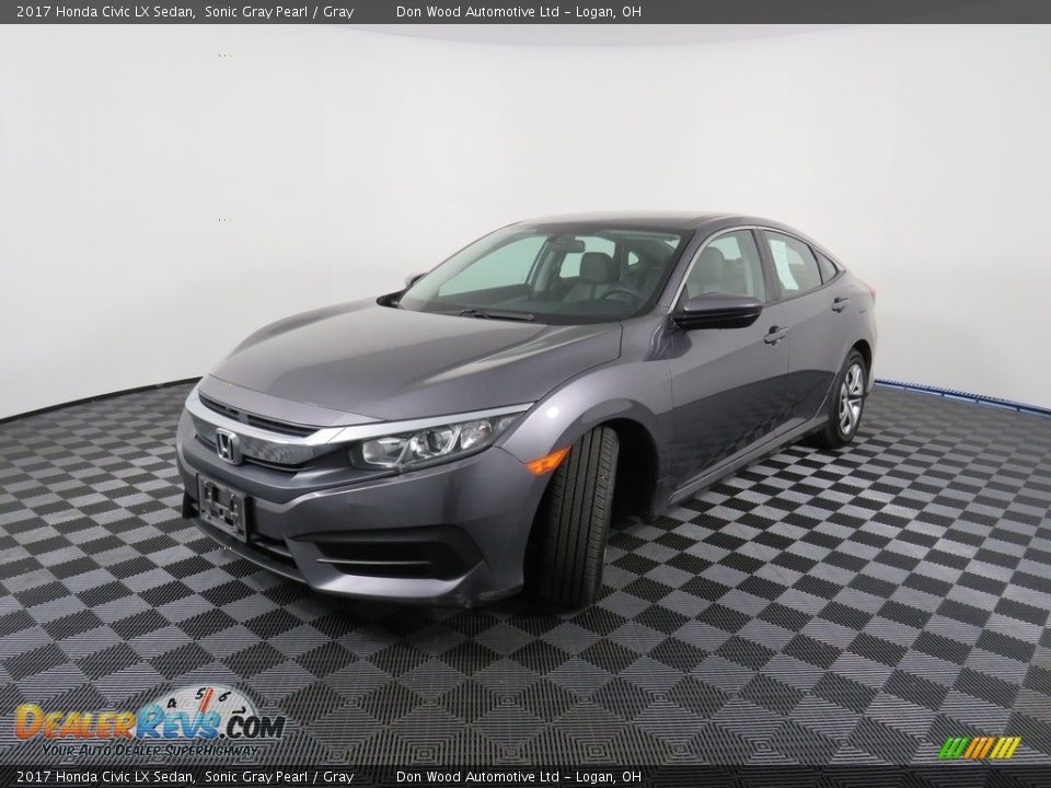 2017 Honda Civic LX Sedan Sonic Gray Pearl / Gray Photo #8