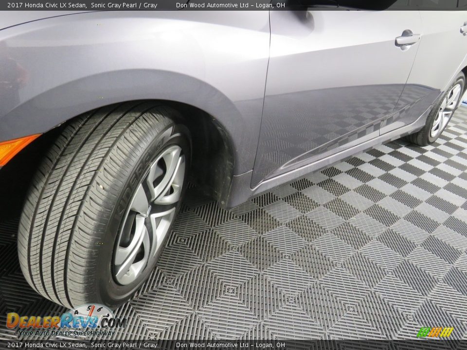 2017 Honda Civic LX Sedan Sonic Gray Pearl / Gray Photo #9