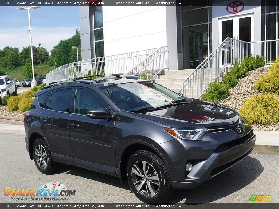 2018 Toyota RAV4 XLE AWD Magnetic Gray Metallic / Ash Photo #1
