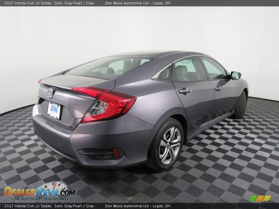 2017 Honda Civic LX Sedan Sonic Gray Pearl / Gray Photo #15