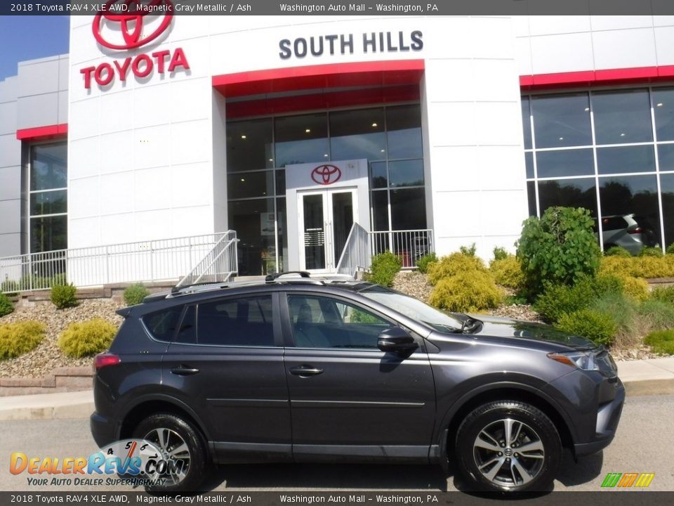 2018 Toyota RAV4 XLE AWD Magnetic Gray Metallic / Ash Photo #3