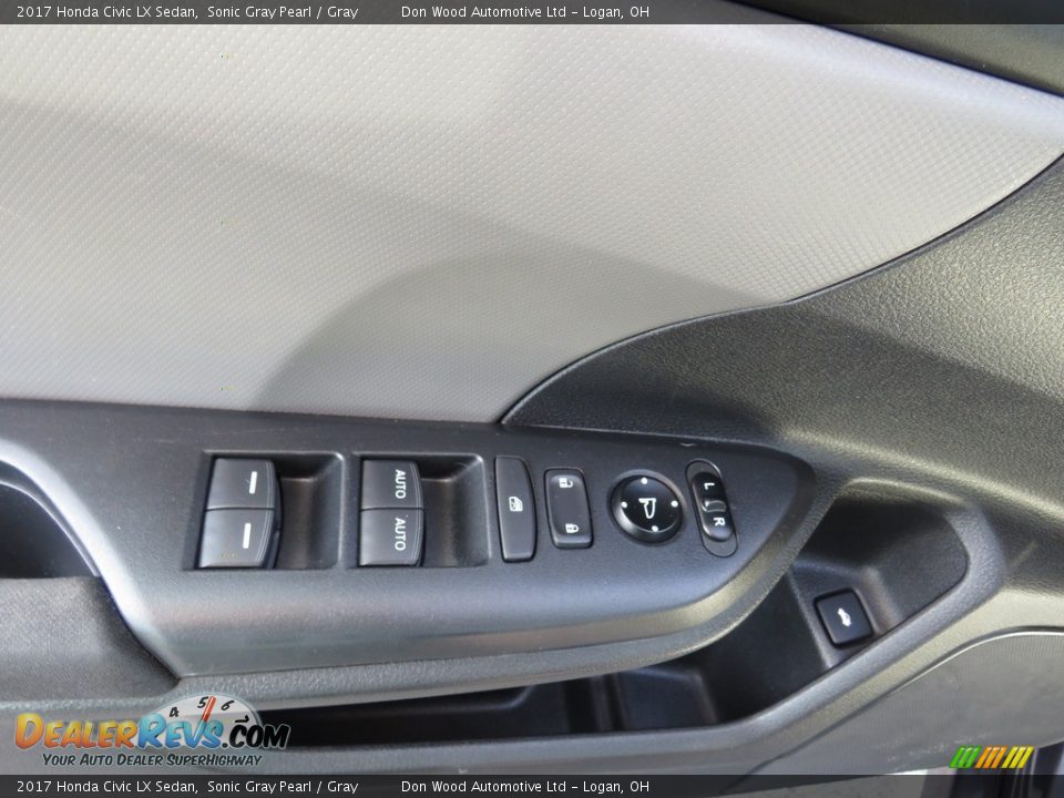 2017 Honda Civic LX Sedan Sonic Gray Pearl / Gray Photo #17