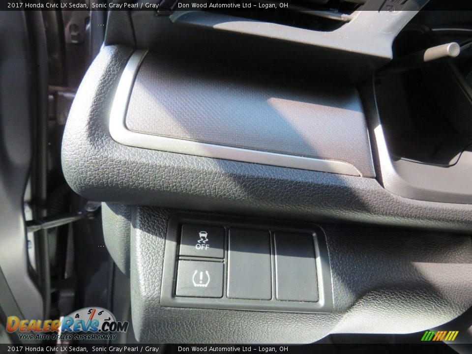 2017 Honda Civic LX Sedan Sonic Gray Pearl / Gray Photo #18