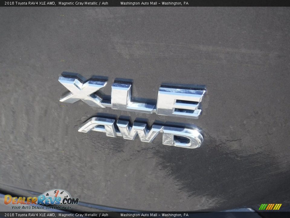 2018 Toyota RAV4 XLE AWD Magnetic Gray Metallic / Ash Photo #10