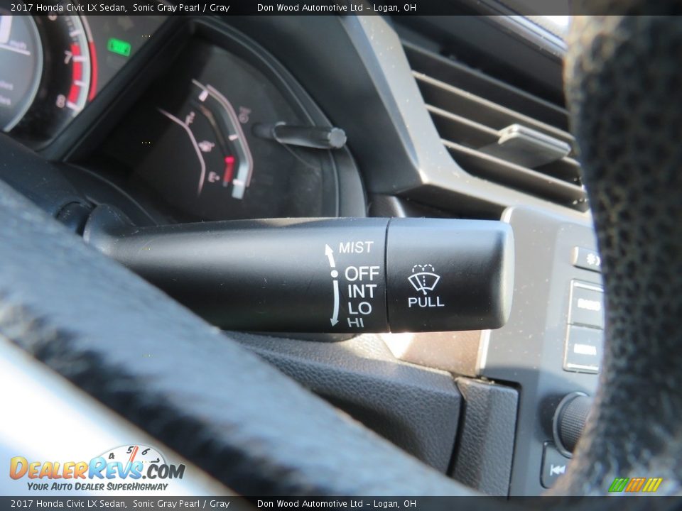 2017 Honda Civic LX Sedan Sonic Gray Pearl / Gray Photo #25