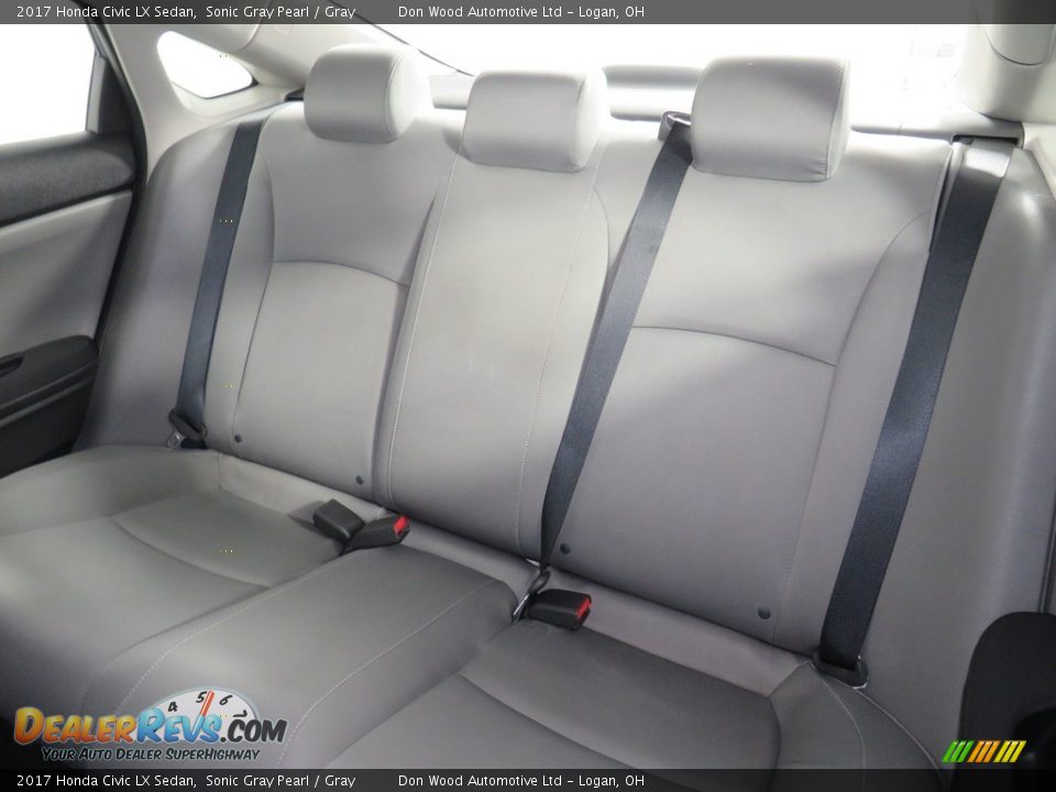 2017 Honda Civic LX Sedan Sonic Gray Pearl / Gray Photo #30