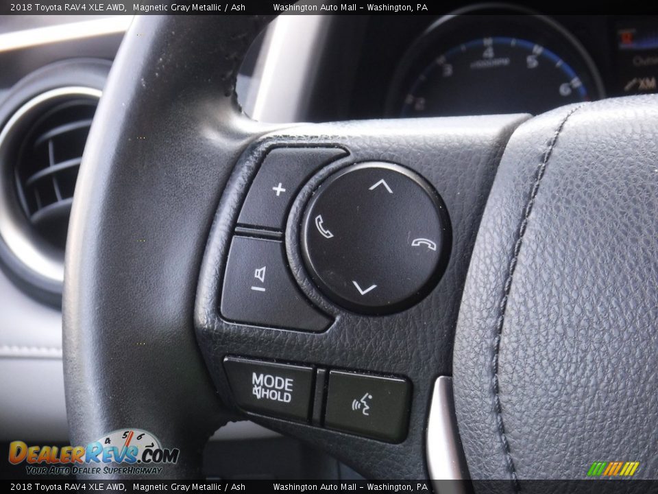 2018 Toyota RAV4 XLE AWD Magnetic Gray Metallic / Ash Photo #19