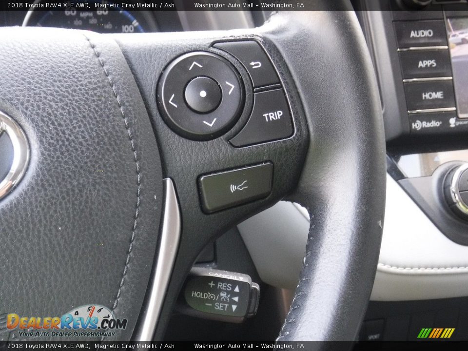 2018 Toyota RAV4 XLE AWD Magnetic Gray Metallic / Ash Photo #20